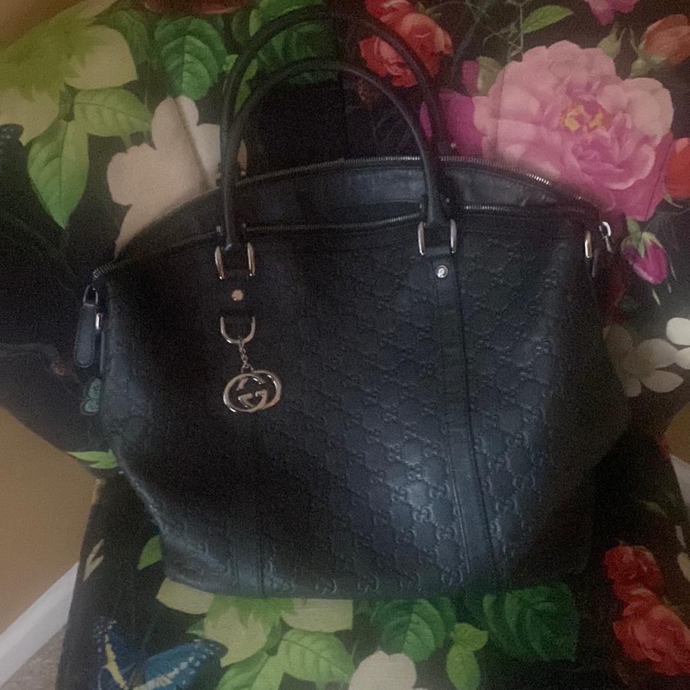 Gucci embossed large bag